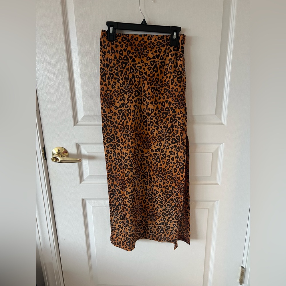 Urban Outfitters leopard cheetah print midi dress